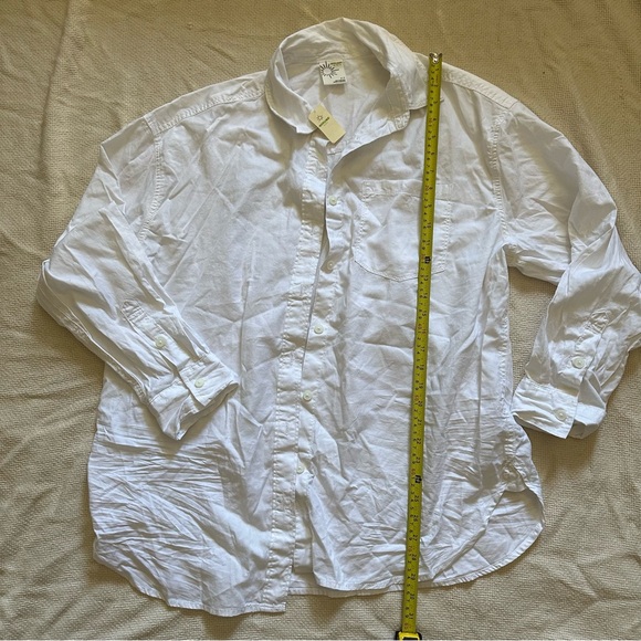 Brand New! Oversized Crinkle Button shirt - Picture 7 of 8